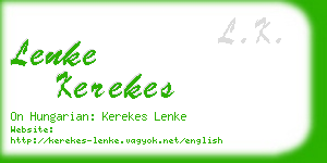 lenke kerekes business card